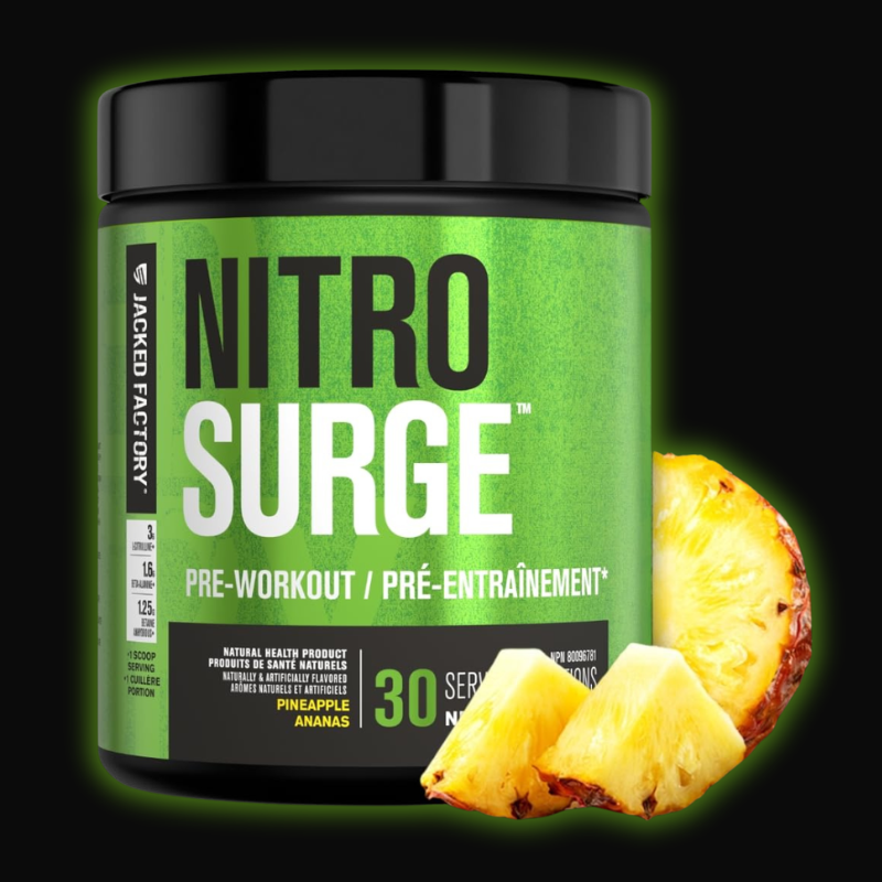 NITROSURGE Pre-Workout – Energy, Focus & Nitric Oxide Pump | Pineapple