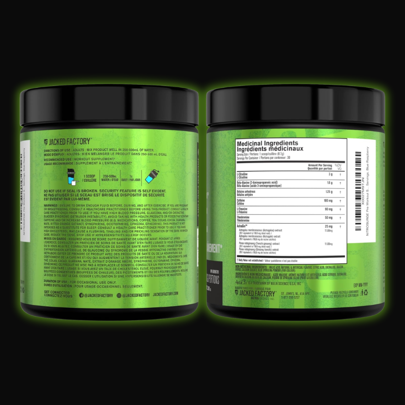 NITROSURGE Pre-Workout – Energy, Focus & Nitric Oxide Pump | Blue Raspberry