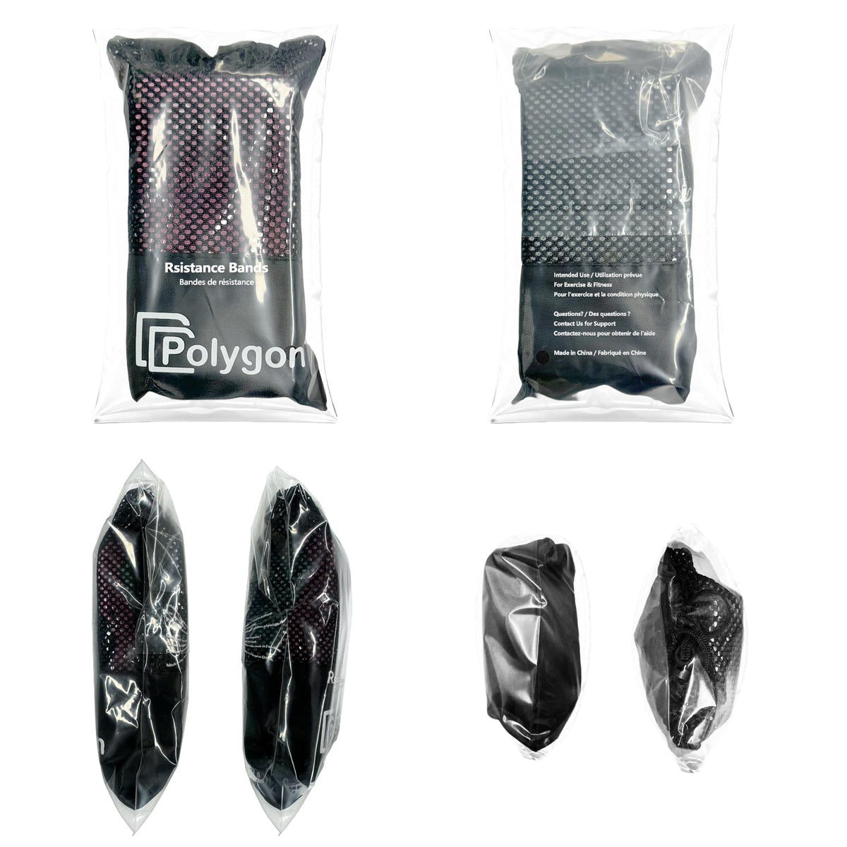 Polygon Resistance Exercise Bands, Polygon Fabric Non Slip Hip Bands for Squats, Legs, Butt, Thigh and Hip Workout, Thick Wide Fitness Loop for Men & Women. Workout Guide Included (Set of 3) 🍁 All In One Marketplace Canada